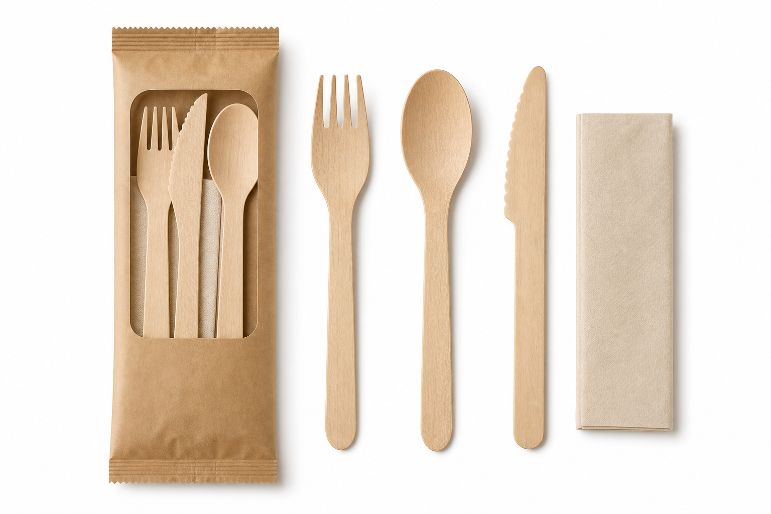 Disposable Cutlery: WOODEN CUTLERY